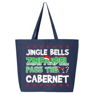 Jingle Bells Zinfandel Pass The Cabernet 25L Jumbo Tote