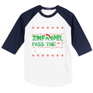 Jingle Bells Zinfandel Pass The Cabernet Baseball Sleeve Shirt