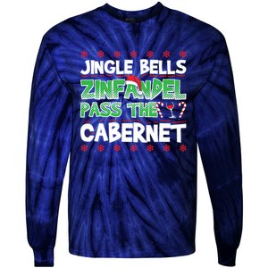 Jingle Bells Zinfandel Pass The Cabernet Tie-Dye Long Sleeve Shirt