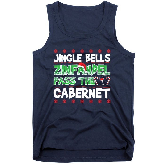 Jingle Bells Zinfandel Pass The Cabernet Tank Top