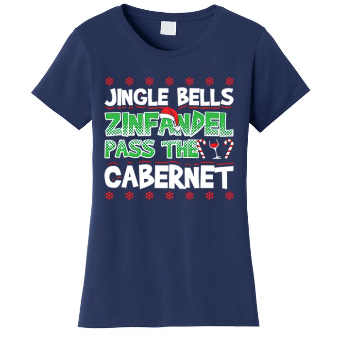 Jingle Bells Zinfandel Pass The Cabernet Women's T-Shirt