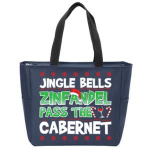 Jingle Bells Zinfandel Pass The Cabernet Zip Tote Bag