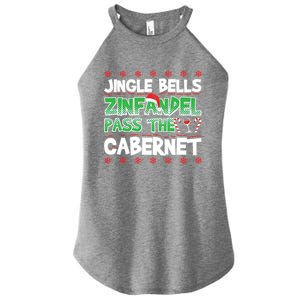 Jingle Bells Zinfandel Pass The Cabernet Women's Perfect Tri Rocker Tank