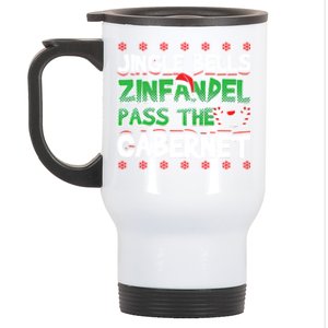 Jingle Bells Zinfandel Pass The Cabernet Stainless Steel Travel Mug