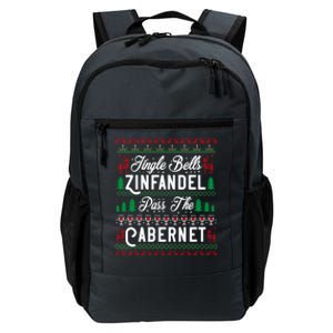 Jingle Bells Zinfandel Pass The Cabernet Ugly Christmas Wine Gift Daily Commute Backpack