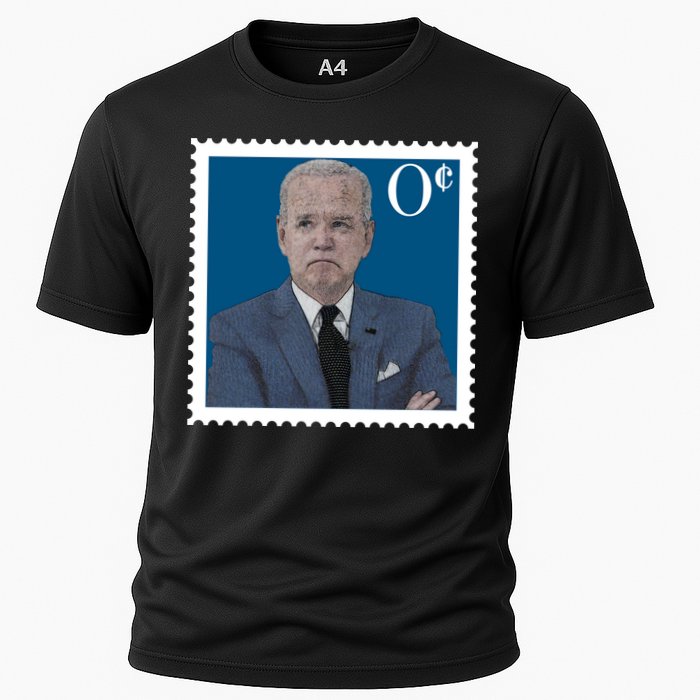 Joe Biden Zero Cents Stamp 0 Funny Worthless President Performance Shirt