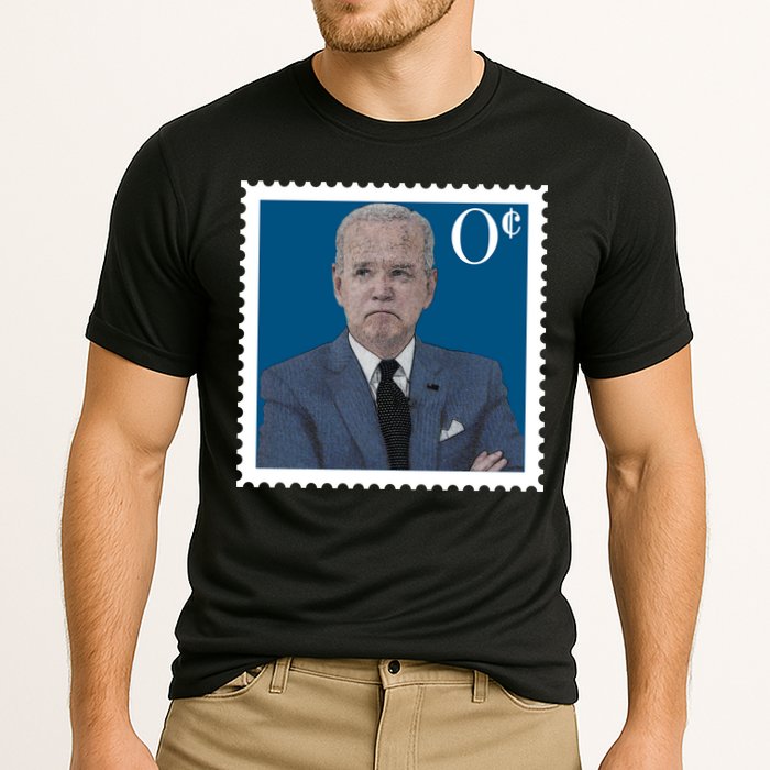 Joe Biden Zero Cents Stamp 0 Funny Worthless President Performance Shirt