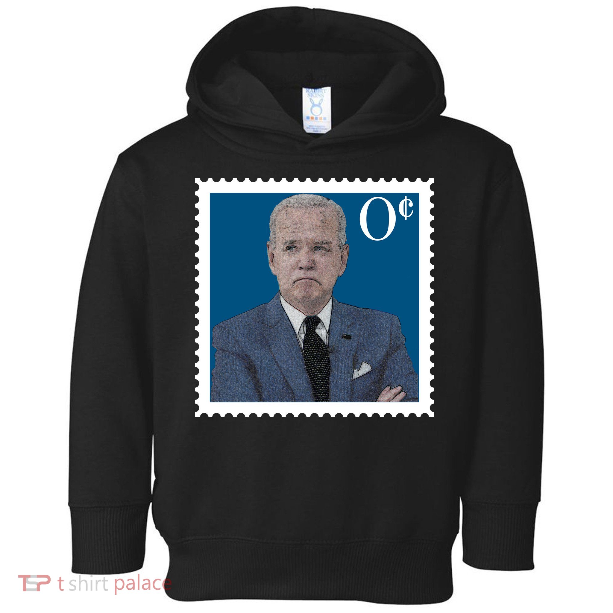 Joe Biden Zero Cents Stamp 0 Funny Worthless President Toddler Hoodie