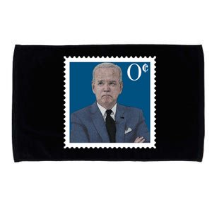 Joe Biden Zero Cents Stamp 0 Funny Worthless President Microfiber Hand Towel