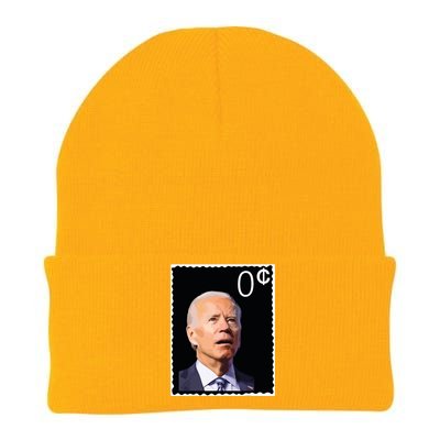 Joe Biden Zero Cents Stamp 0 President Joe Knit Cap Winter Beanie