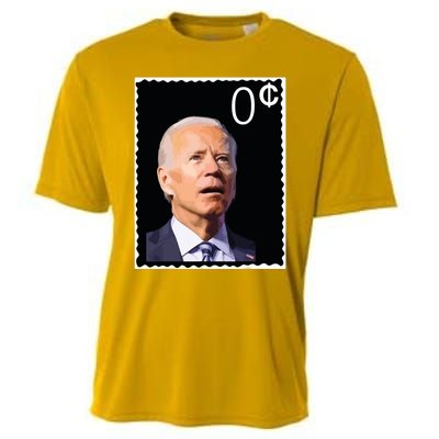 Joe Biden Zero Cents Stamp 0 President Joe Cooling Performance Crew T-Shirt