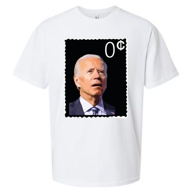 Joe Biden Zero Cents Stamp 0 President Joe Sueded Cloud Jersey T-Shirt