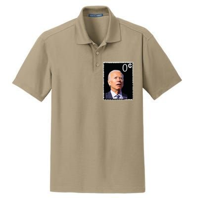 Joe Biden Zero Cents Stamp 0 President Joe Dry Zone Grid Polo