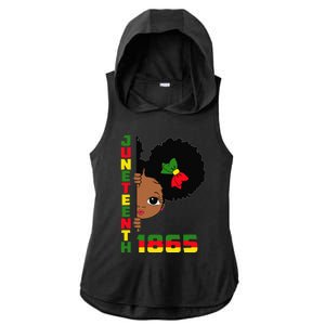 Juneteenth Celebrating 1865 Cute Black Ladies PosiCharge Tri-Blend Wicking Draft Hoodie Tank