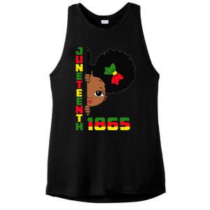 Juneteenth Celebrating 1865 Cute Black Ladies PosiCharge Tri-Blend Wicking Tank