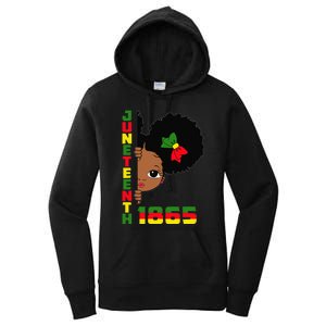 Juneteenth Celebrating 1865 Cute Black Women's Pullover Hoodie