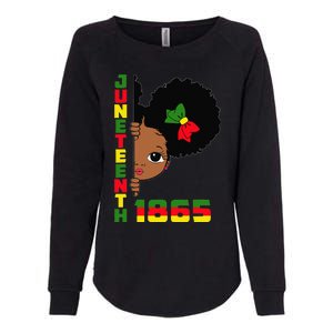 Juneteenth Celebrating 1865 Cute Black Womens California Wash Sweatshirt