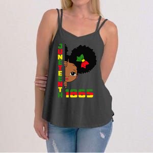 Juneteenth Celebrating 1865 Cute Black Women's Strappy Tank