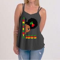 Juneteenth Celebrating 1865 Cute Black Women's Strappy Tank