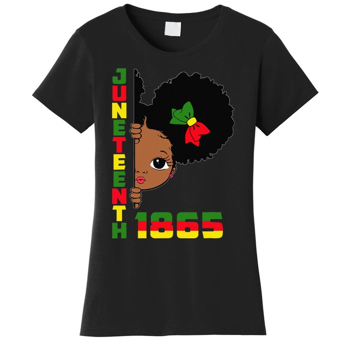 Juneteenth Celebrating 1865 Cute Black Women's T-Shirt