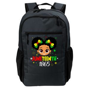 Juneteenth Celebrating 1865 Cute Black Girl Daily Commute Backpack