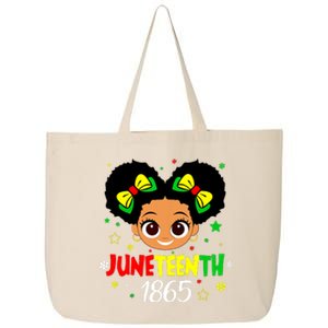 Juneteenth Celebrating 1865 Cute Black Girl 25L Jumbo Tote