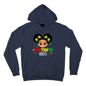 Juneteenth Celebrating 1865 Cute Black Girl Hoodie