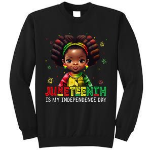 Juneteenth Celebrating 1865 Cute Black wo Tall Sweatshirt