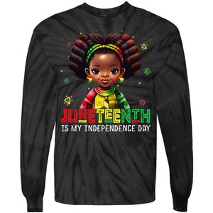 Juneteenth Celebrating 1865 Cute Black wo Tie-Dye Long Sleeve Shirt