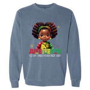 Juneteenth Celebrating 1865 Cute Black wo Garment-Dyed Sweatshirt