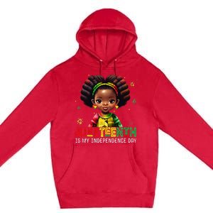 Juneteenth Celebrating 1865 Cute Black wo Premium Pullover Hoodie