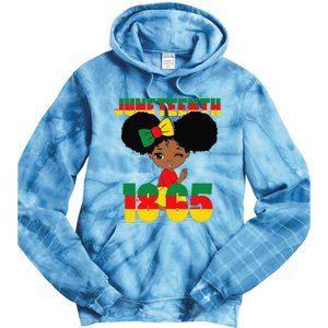 Juneteenth Celebrating 1865 Black Tie Dye Hoodie