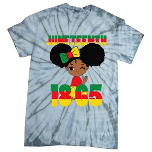 Juneteenth Celebrating 1865 Black Tie-Dye T-Shirt