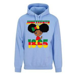 Juneteenth Celebrating 1865 Black Unisex Surf Hoodie