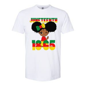 Juneteenth Celebrating 1865 Black Softstyle CVC T-Shirt