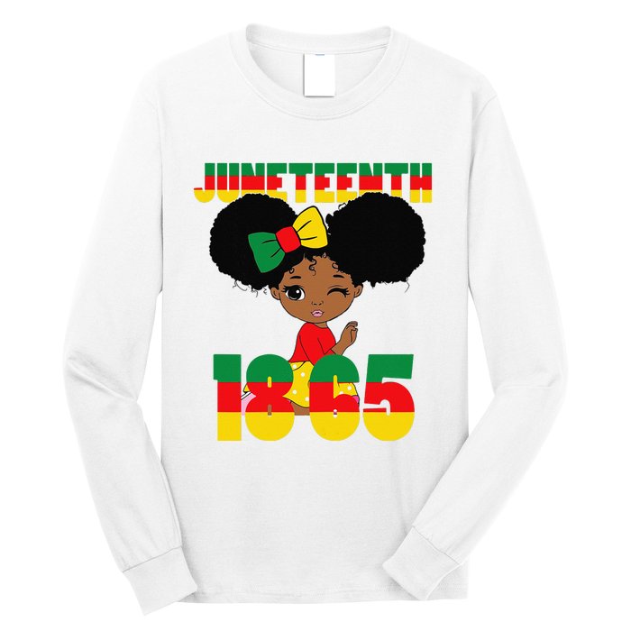 Juneteenth Celebrating 1865 Black Long Sleeve Shirt