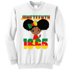 Juneteenth Celebrating 1865 Black Sweatshirt