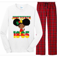 Juneteenth Celebrating 1865 Black Long Sleeve Pajama Set