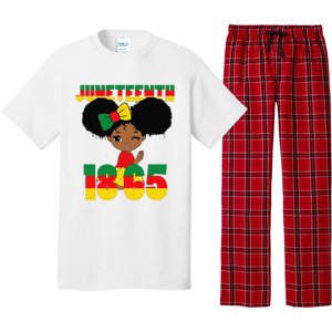 Juneteenth Celebrating 1865 Black Pajama Set