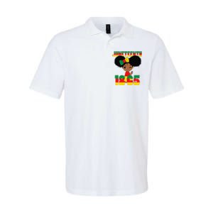 Juneteenth Celebrating 1865 Black Softstyle Adult Sport Polo