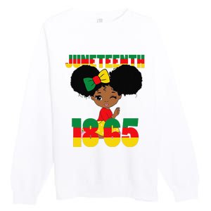 Juneteenth Celebrating 1865 Black Premium Crewneck Sweatshirt