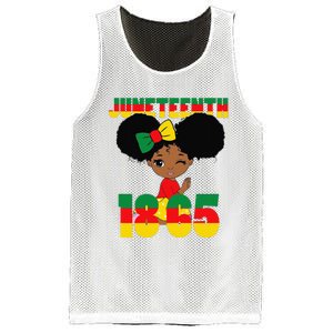 Juneteenth Celebrating 1865 Black Mesh Reversible Basketball Jersey Tank