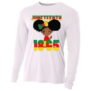 Juneteenth Celebrating 1865 Black Cooling Performance Long Sleeve Crew