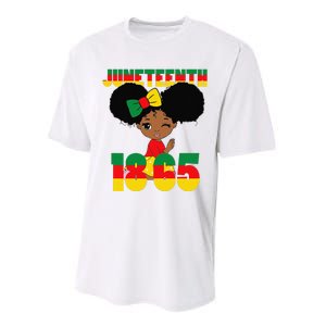 Juneteenth Celebrating 1865 Black Performance Sprint T-Shirt