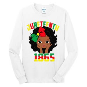 Juneteenth Celebrating 1865 Cute African Black Tall Long Sleeve T-Shirt