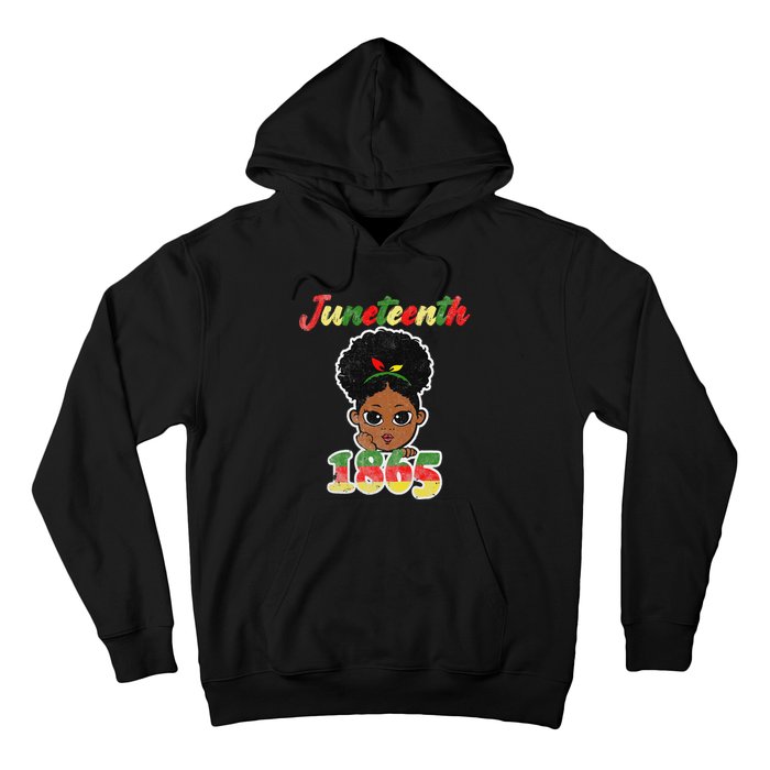 Juneteenth Celebrating 1865 Cute Black African Hoodie