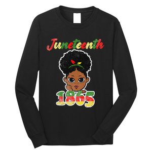 Juneteenth Celebrating 1865 Cute Black African Long Sleeve Shirt