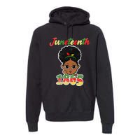 Juneteenth Celebrating 1865 Cute Black African Premium Hoodie