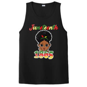 Juneteenth Celebrating 1865 Cute Black African PosiCharge Competitor Tank