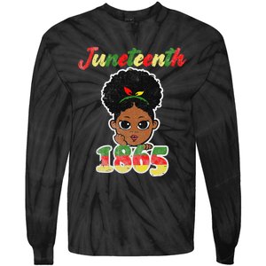 Juneteenth Celebrating 1865 Cute Black African Tie-Dye Long Sleeve Shirt